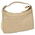 FENDI Zucchino Canvas Umhängetasche Gold Ton Auth bs11478 Leinwand  ref.1229029