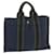 Hermès HERMES Fourre Tout PM Hand Bag Canvas Navy Khaki Auth 64128 Navy blue Cloth  ref.1229037
