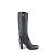 PRADA - Botas de tacón de cuero negro (tamaño 36.5) - vista 2