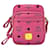 MCM Visetos Crossbody Bag Messenger Pink LogoPrint Umhängetasche Small  ref.1229100