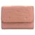 Carteira de couro MCM rosa antiga carteira rosa porta-cartões estojo médio  ref.1229117