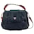 MCM 2Way Leather Bag Shoulder Bag Black Brown LogoPrint Bag Handbag  ref.1229122