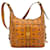 MCM Visetos Hobo Bag Medium Cognac Gold Shoulder Bag Shopper Bag LogoPrint  ref.1229123