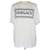 Versace Weißes T-Shirt mit aufgesticktem Logo Rot Baumwolle  ref.1229146
