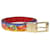 Dolce & Gabbana Red/Multicolor Floral Reversible Belt Multiple colors Leather  ref.1229180