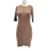 ROUJE  Dresses T.International S Cotton Brown  ref.1229338