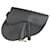 Christian Dior Black leather saddle bag  ref.1229378