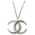 Chanel CC B15Caja para collar SHW con cristal y logo C Dubai Moon Collection Plata Metal  ref.1229400