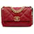 Chanel Red Medium Lambskin 19 flap bag Leather  ref.1229408