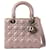 Dior Pink Medium Iridescent Lambskin Cannage Lady Dior Leather  ref.1229420