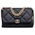 Chanel Blu Grande 19 borsa con patta Blu scuro Pelle  ref.1229439