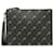 Bolso de mano con parte superior negra GG Supreme de Gucci Negro Lienzo Paño  ref.1229454