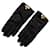 Hermès Hermes Black Soya Kelly Lock Gloves Leather  ref.1229460