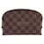 NEW LOUIS VUITTON COSMETIC POUCH PM EBONY DAMIER CANVAS KIT POUCH Brown Cloth  ref.1229490