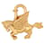 Other jewelry Hermès RARE HERMES CHARM PEGASE PADLOCK 1993 PEGASUS PADLOCK KEYCHAIN PENDANT Golden Metal  ref.1229553