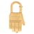 Other jewelry Hermès RARE HERMES CHARM PADLOCK YEAR OF HAND 2002 PADLOCK KEYCHAIN PENDANT Golden Metal  ref.1229555