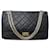 Chanel Handtasche 2.55 GROSSE JUMBO-SCHULTERHANDTASCHE AUS GESTEPPTEM LEDER Schwarz  ref.1229571