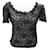 NEW CHRISTIAN DIOR LACE TOP M 40 BLACK NEW LACE BLACK SHIRT Synthetic  ref.1229618