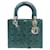 CHRISTIAN DIOR LADY M HANDTASCHE GRÜNE LACKLEDER-UMHÄNGETASCHE HANDTASCHE  ref.1229642