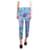 Weekend Max Mara Pantalon tailleur fleuri multicolore - taille UK 10 Coton  ref.1229703