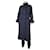 Max Mara Imperméable long col montant bleu - taille UK 10 Polyester  ref.1229707