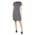 Louis Vuitton Schwarzes Kleid mit Blumenmuster – Größe UK 10 Seide  ref.1229712