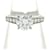 cartier 1895 Wedding ring Silvery Platinum  ref.1229991
