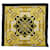 Hermès HERMES CARRE 90 Eperon d'or Scarf Silk Gold Black Auth hk1056 Golden  ref.1230102