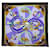 HERMÈS CARRÉ 90 Foulard Cirque Soie Bleu Violet Auth am5629  ref.1230103