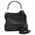 GUCCI Sac à main en bambou Cuir 2façon noir 001 1577 Auth yk10189  ref.1230136