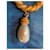 Autre Marque Broche tortora con cabochon e perle Bianco Gold hardware - vista 6