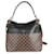Louis Vuitton Black Damier Ebene Canvas Maida Hobo Brown Leather Cloth  ref.1230783