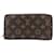 Louis Vuitton Portefeuille zippy Brown Cloth  ref.1230882