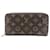 Louis Vuitton Portefeuille zippy Brown Cloth  ref.1230896