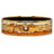 Hermès Hermes Gold Lions Wide Enamel Bangle Golden Metal  ref.1231239