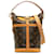 Bucket Louis Vuitton Brown Monogram Duffle Cloth  ref.1231243