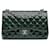 Chanel Green Jumbo Classic Patent Double Flap Dark green Leather Patent leather  ref.1231244