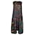 Pleats Please Black/ Colorful Print Pleated Dress Polyester  ref.1231281