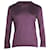 Loro Piana Polo en tricot violet foncé  ref.1231285