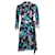Diane Von Furstenberg Cathy Floral Wrap Dress with Leather Trim Strap  ref.1231314