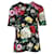 Dolce & Gabbana Floral Short Sleeve Blouse Black Viscose Cellulose fibre  ref.1231325