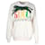 Gucci Sweat-shirt crème Cities avec panthère à sequins Coton Multicolore  ref.1231336