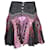 Camilla Mini saia colorida com botões prateados  ref.1231337