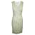 Diane Von Furstenberg cream/Pastel Yellow Lace Dress with Belt Polyester  ref.1231341
