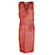 Diane Von Furstenberg Robe portefeuille rouge Keesa Soie  ref.1231369