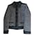 Schwarz-weiße Jacke,Tweed und Denim/ IKKS Polyester  ref.1231407