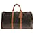Louis Vuitton Keepall 50 Marrom Lona  ref.1231508