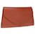 LOUIS VUITTON Pochette Epi Art Déco Marron M52633 LV Auth ep2962 Cuir  ref.1231755