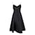 Moschino-Seidenkleid mit Rückenfalten Schwarz  ref.1231823