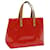 LOUIS VUITTON Monogram Vernis Reade PM Hand Bag Red M91088 LV Auth ep3032 Patent leather  ref.1231837